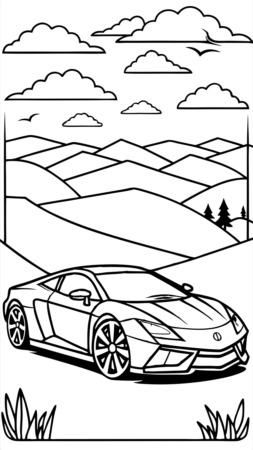 coloriage Lamborghini imprimable